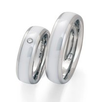 Stalen trouwringen Keramiek