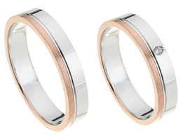 14 k Gouden Trouwringen + Gratis Briljant