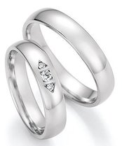 Witgouden trouwringen