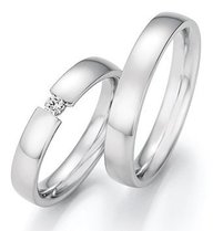 Witgouden trouwringen