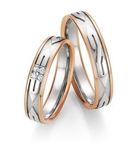 Gouden trouwringen bicolor