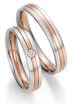 Gouden trouwringen bicolor