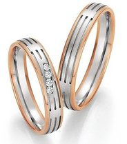 Gouden trouwringen bicolor