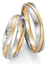 Gouden trouwringen bicolor