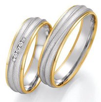 Gouden trouwringen bicolor