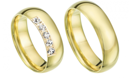 Klassieke trouwringen geelgoud