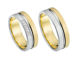 Bicolor Gouden Trouwringen