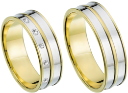Bicolor Trouwringen Bicolor Trouwringen