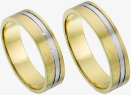 Bicolor Trouwringen Bicolor Trouwringen