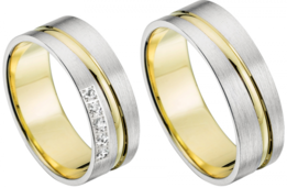 Bicolor Trouwringen Bicolor Trouwringen