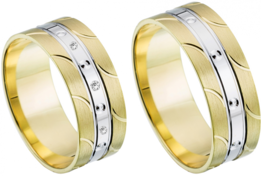 Bicolor Trouwringen Bicolor Trouwringen