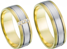 Bicolor Trouwringen Bicolor Trouwringen