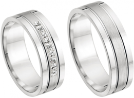 Witgouden trouwringen Witgouden trouwringen