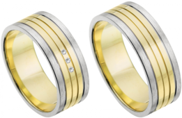 Bicolor Trouwringen Bicolor Trouwringen