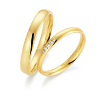 Smalle trouwringen geelgoud