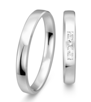 Klassieke witgouden ring