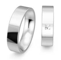 Witgouden platte ringen