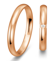 Klassieke Ringen rosegouden glanzend Klassieke Ringen rosegouden glanzend