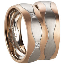 Stalen bicolor ringen