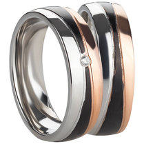 Stalen bicolor ringen