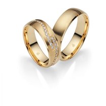 Strakke Bicolor Trouwringen