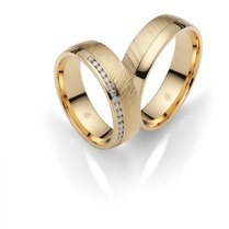 Strakke geelgouden Trouwringen