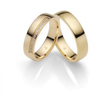 Strakke geelgouden Trouwringen