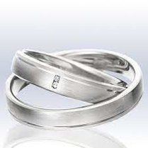 Strakke witgouden Trouwringen