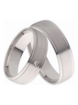 Strakke witgouden Trouwringen