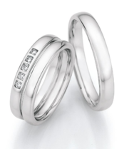 Diamanten Mémoire Trouwringen Diamanten Mémoire Trouwringen