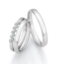 Diamanten Mémoire Trouwringen Diamanten Mémoire Trouwringen