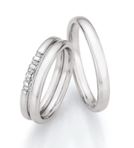 Diamanten Mémoire Trouwringen Diamanten Mémoire Trouwringen