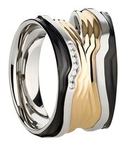 Stalen bicolor ringen