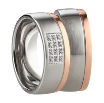 Stalen bicolor ringen