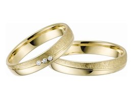 Strakke geelgouden Trouwringen Strakke geelgouden Trouwringen