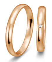 Klassieke Ringen rosegouden glanzend Klassieke Ringen rosegouden glanzend