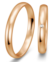 Klassieke Ringen rosegouden glanzend Klassieke Ringen rosegouden glanzend