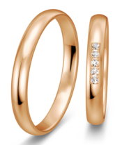 Klassieke Ringen rosegouden glanzend Klassieke Ringen rosegouden glanzend