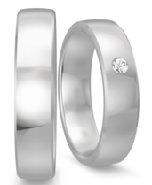 Klassieke ring witgoud