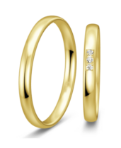 Smalle geelgouden ring