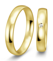 Smalle geelgouden ring