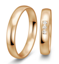 Rose gouden trouwringen Rose gouden trouwringen