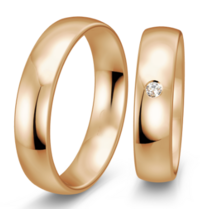 Rose gouden trouwringen Rose gouden trouwringen