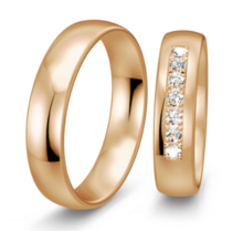 Rose gouden trouwringen Rose gouden trouwringen