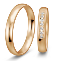 Rose gouden trouwringen Rose gouden trouwringen