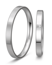 Klassieke Palladium Trouwringen glanzend