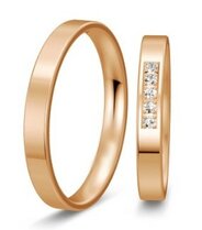 Rose gouden trouwringen Rose gouden trouwringen