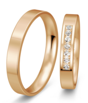 Rose gouden trouwringen Rose gouden trouwringen