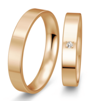 Rose gouden trouwringen Rose gouden trouwringen