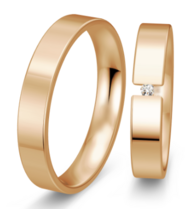 Rose gouden trouwringen Rose gouden trouwringen